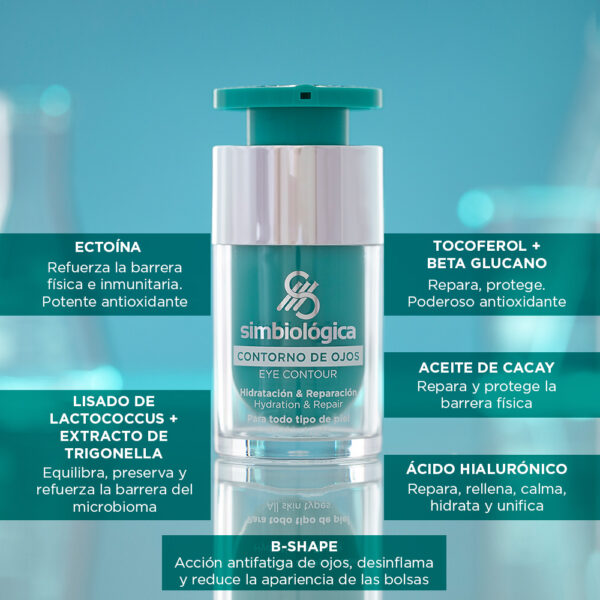 Contorno de Ojos Hidratante Simbiológica X 15 ml - Imagen 3